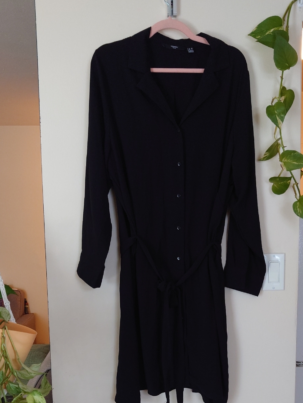 Vero Moda Black Curve Button Up Dress